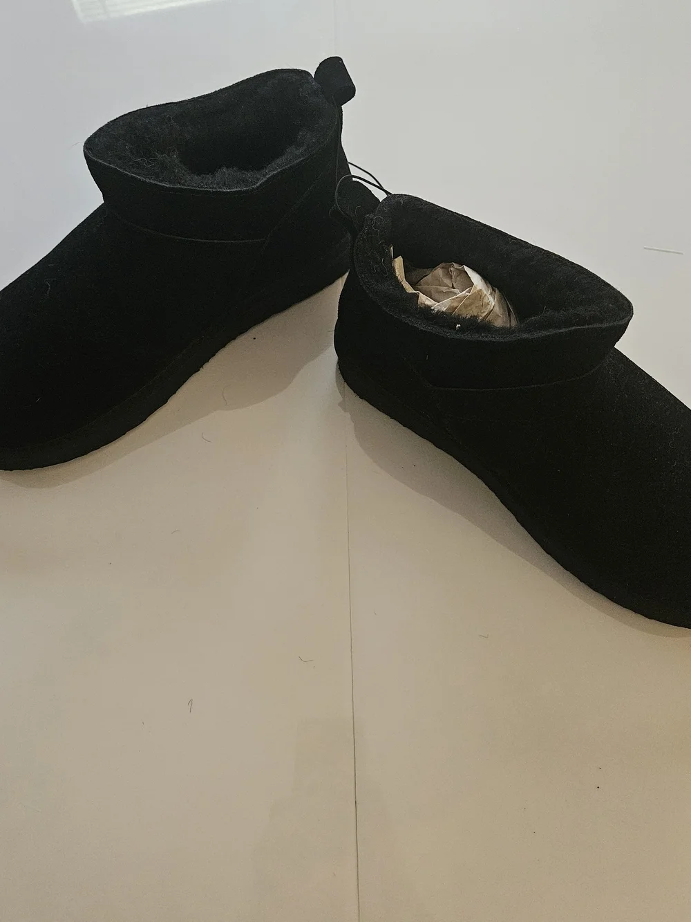 PAWZ Black Cozy Fleece-Lined Slip-On Amy Boots NWT